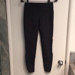 Zara leggings, suede front, stretchy back